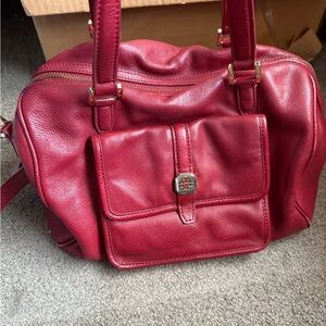 Tory Burch Red Leather Women's Bag